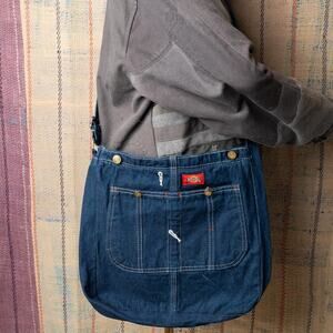 Custom upcycled tote bag / crossbody bag